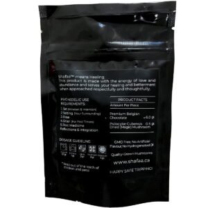 Shafaa Macrodosing Magic Mushroom Dark Chocolate Edibles